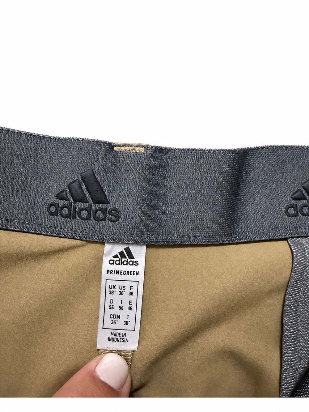Adidas Primegreen Golf Shorts Size 36 Khaki - Picture 4 of 5